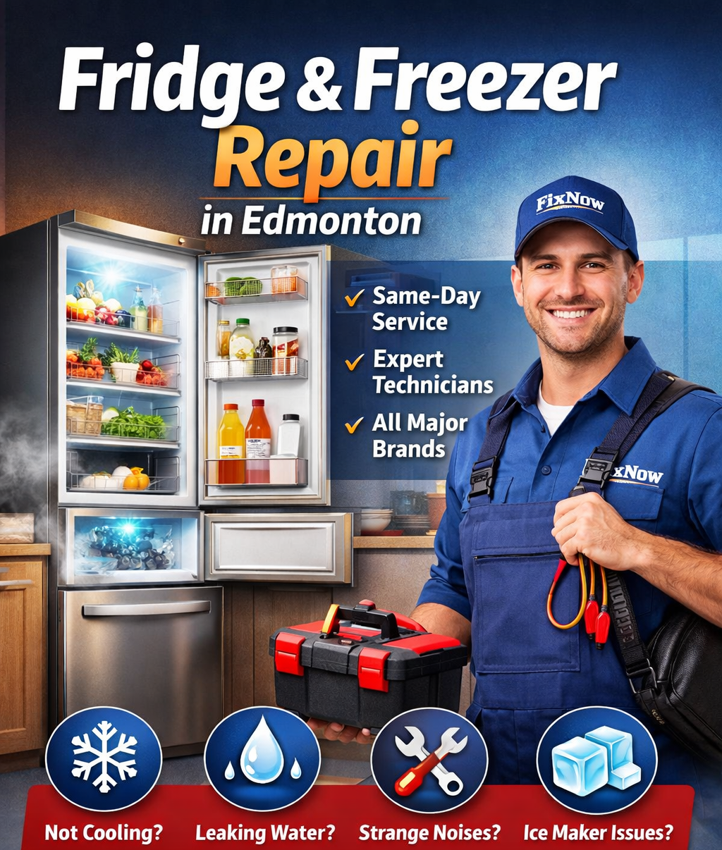 Top-Rated Fridge & Freezer Repair in Edmonton | Same-Day Service FixNow Appliances